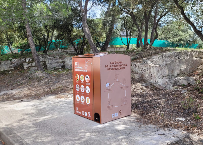 Abri-bac biodéchets Montpellier