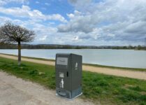 Corbeille compactrice solaire connectée Mr Fill Beaune