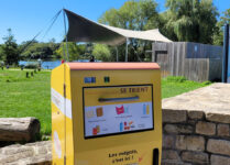 Corbeille compactrice solaire Mr Fill connectée Quimper