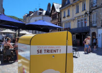 Corbeille compactrice solaire Mr Fill connectée Quimper