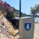 Corbeille à déchets compactrices Villefranche sur mer