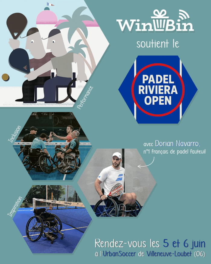 WinBin soutient le Padel Open Riviera