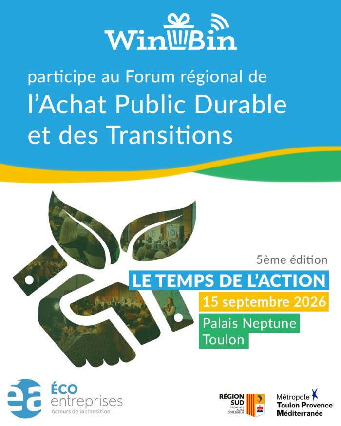 WinBin participe au Forum de l'achat public durable et des transitions